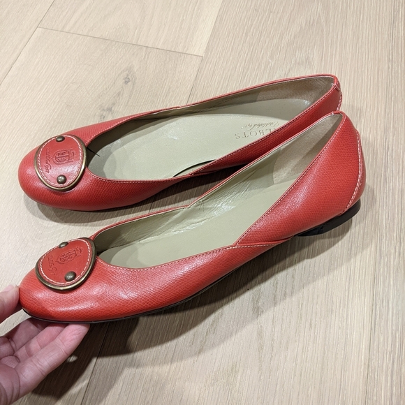 Talbots red leather ballet flats - Picture 8 of 12